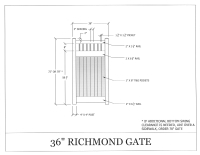 Richmond 36" x 72" Gate