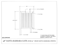 Santa Barbara 48" x 60" Gate