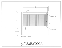 Saratoga 60" Fence
